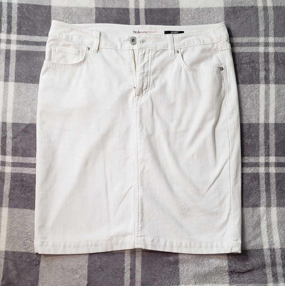 Style and Co Denim Skirt